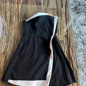 Chic Formal Dress in Black and White | OSFASHION